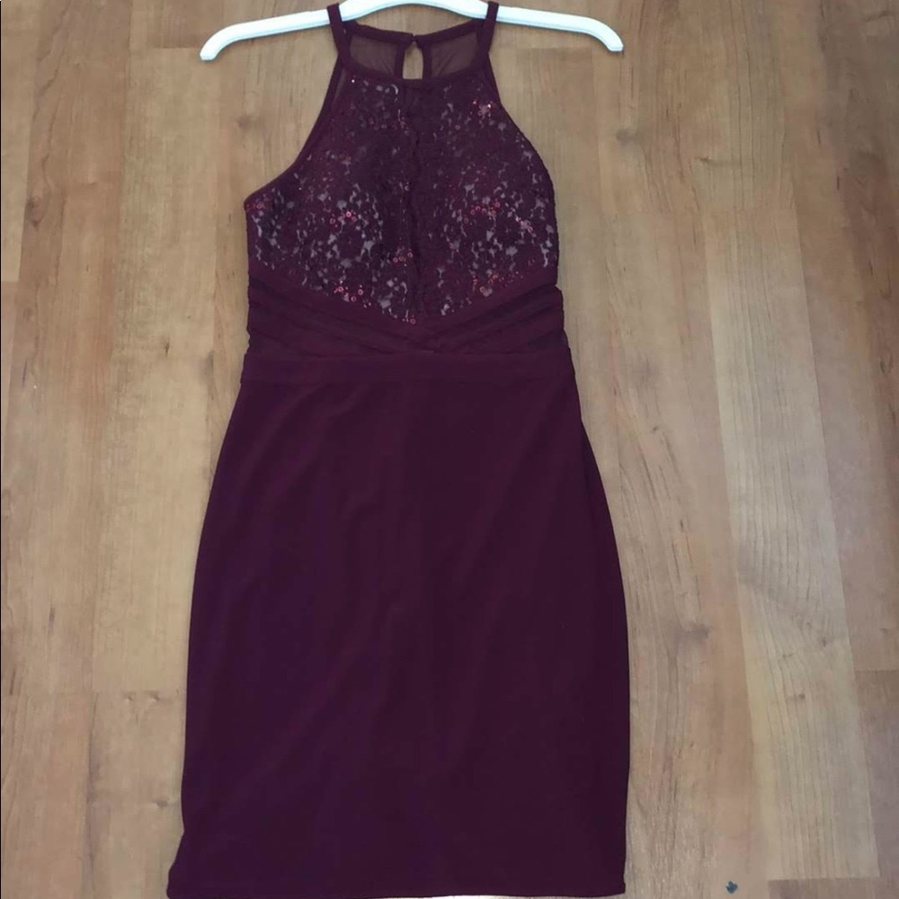 Burgundy Dress